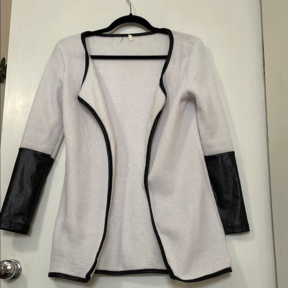 Stylish White and Black Women's Jacket